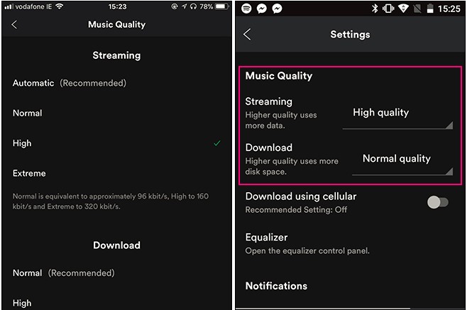 Spotify Download Music Prioty Over Streaming
